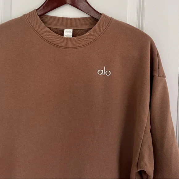 ALO Accolade Sweatpants and Crewneck Pullover -Toasted Almond - Picture 11 of 15